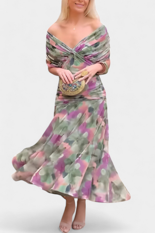 Vestido largo floral | Alondra