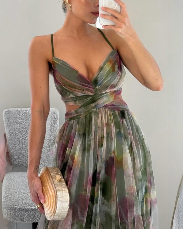 DELACROIX | Vestido Maxi Floral Elegante — Edición Limitada