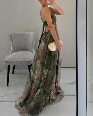 DELACROIX | Vestido Maxi Floral Elegante — Edición Limitada