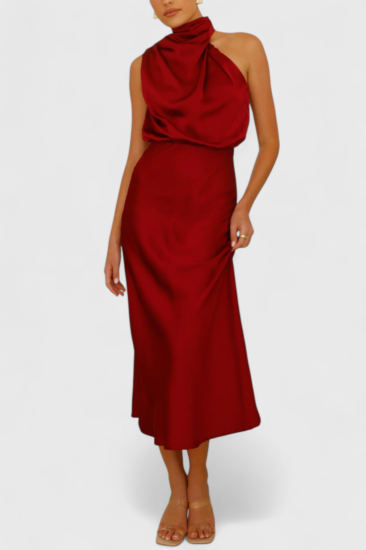 Vestido drapeado | Rina