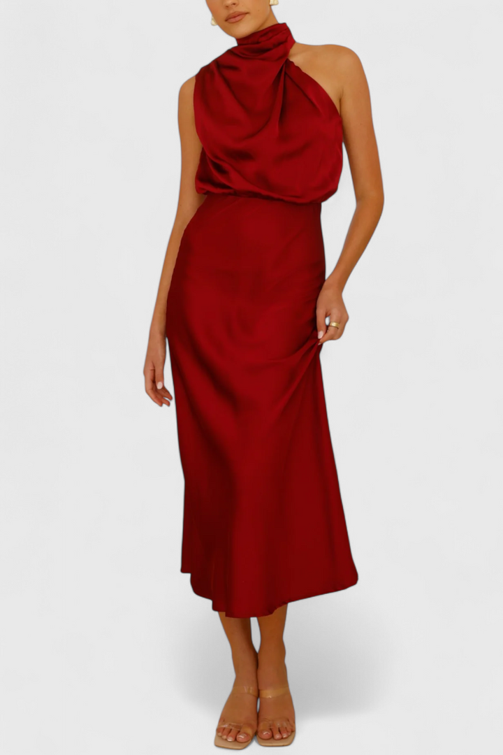 Vestido drapeado | Rina