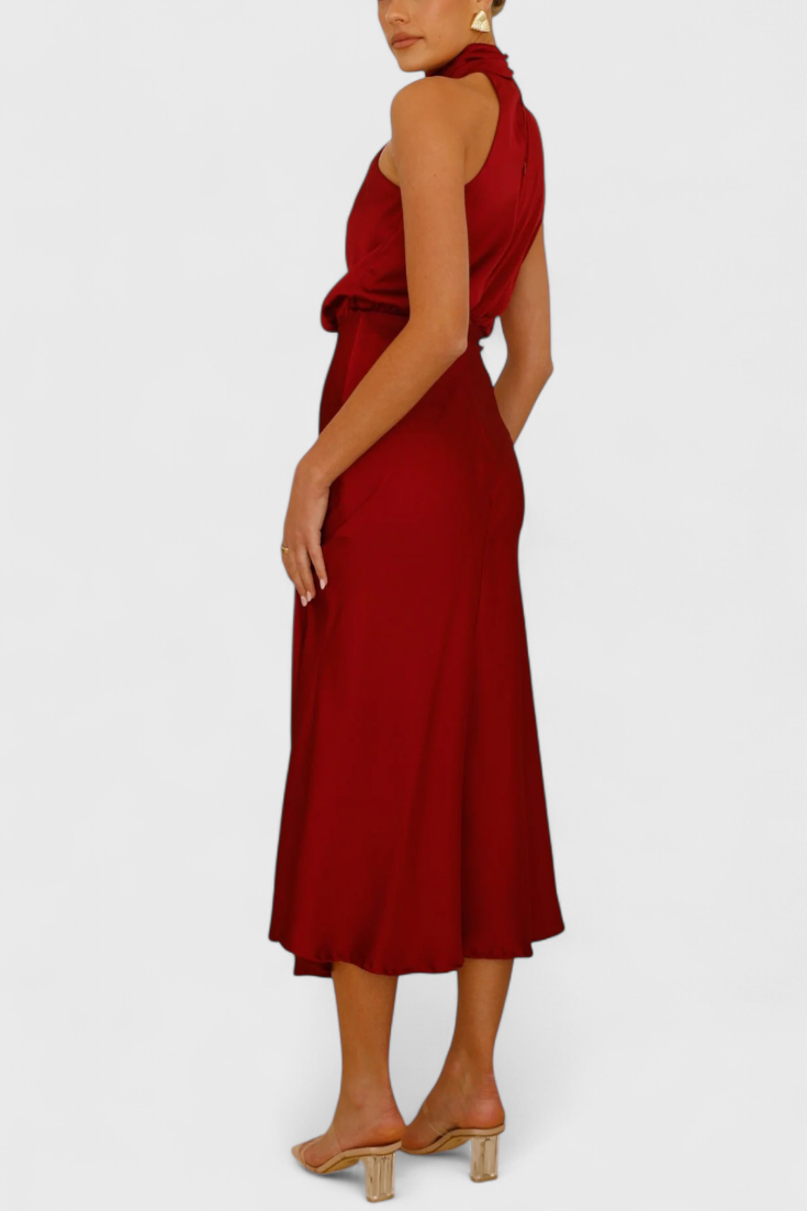 Vestido drapeado | Rina