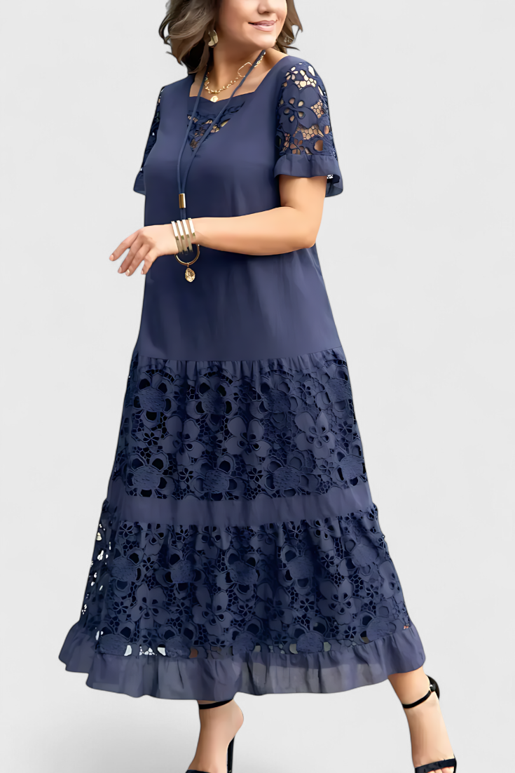 Vestido midi drapeado | Marquise
