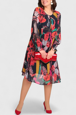 Vestido midi floral | Annegret