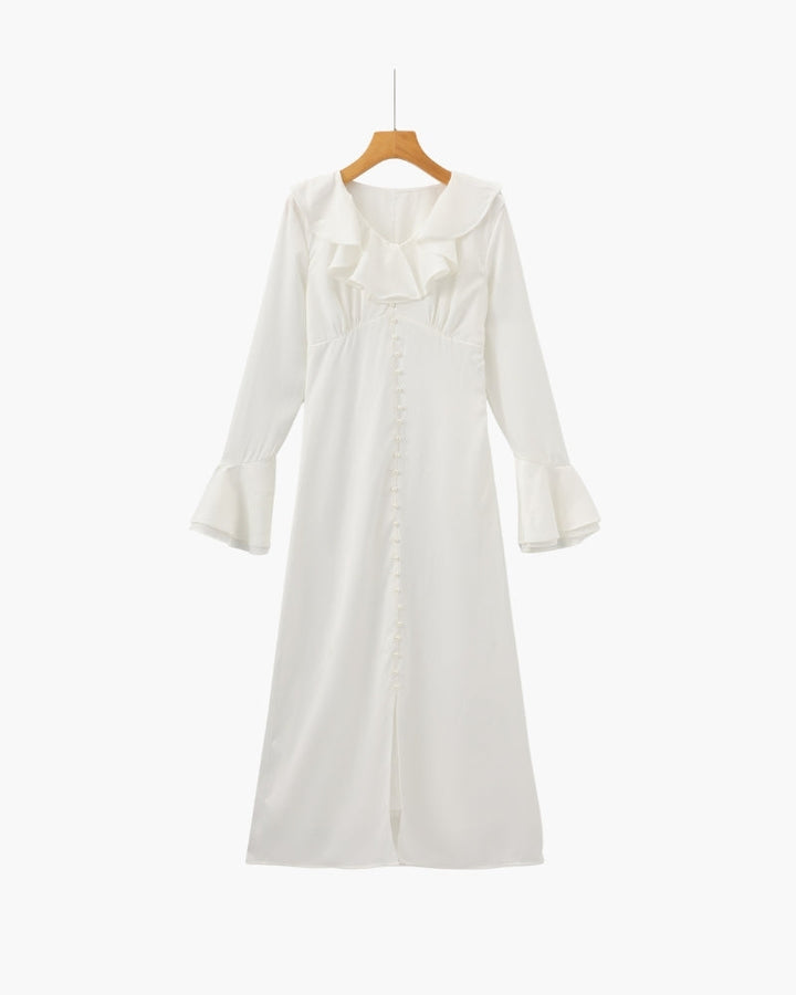 Vestido Midi con Botones Perla | Camille