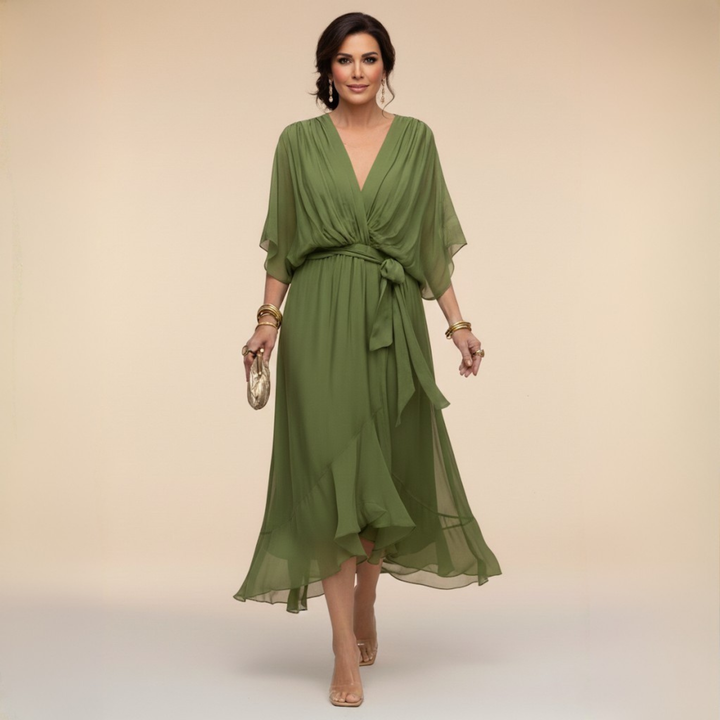 Monica - Vestido con escote en V
