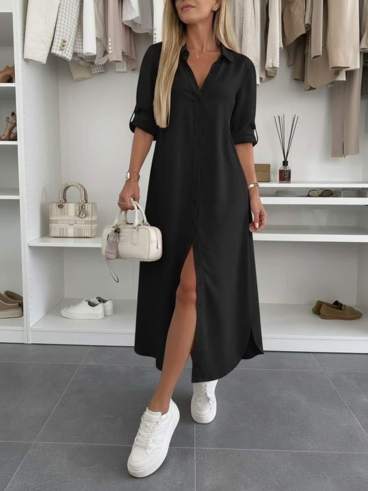 Vestido camisero holgado