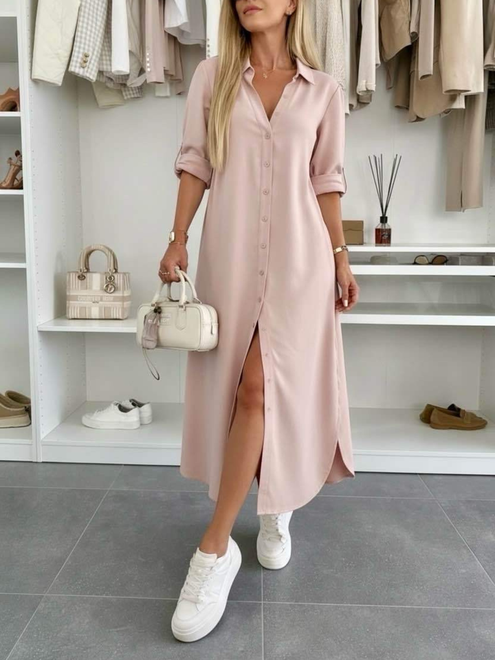Vestido camisero holgado