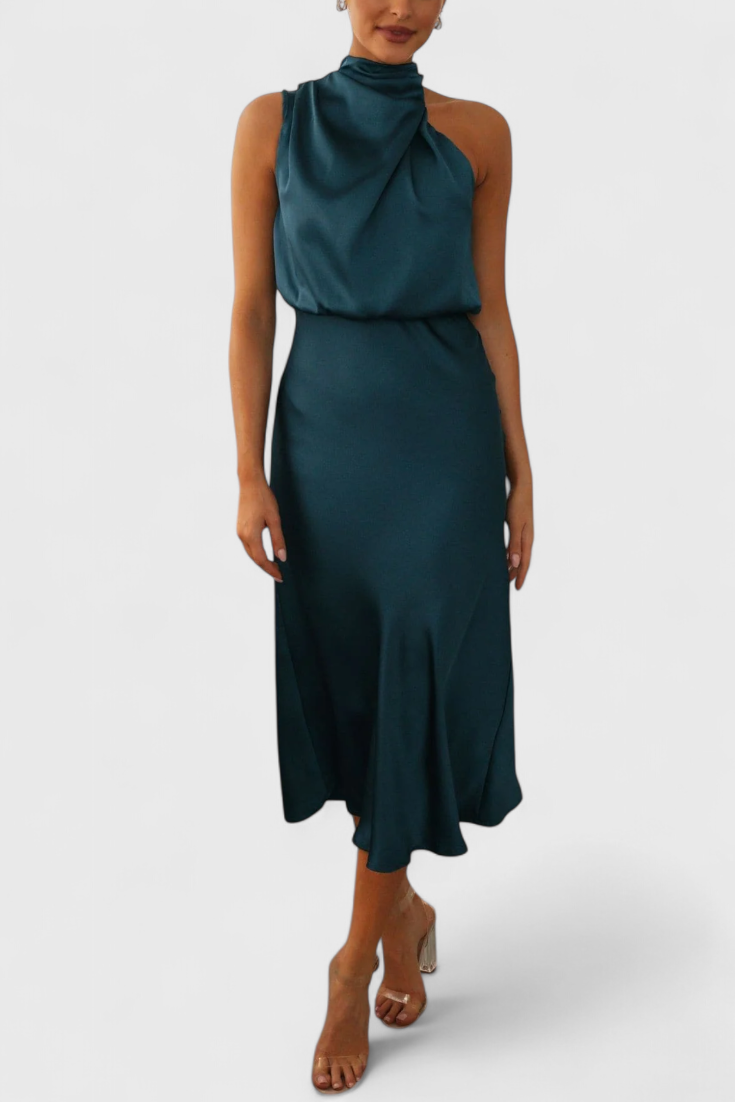 Vestido drapeado | Rina