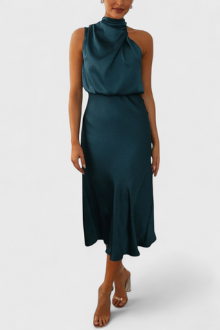 Vestido drapeado | Rina