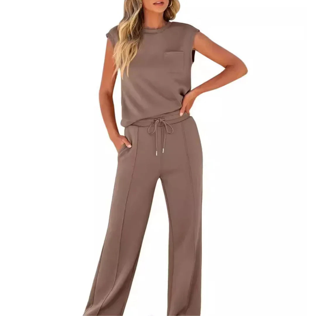 KAIYA™ – Casual Veraniego Suave Conjunto Coordinado de Lounge