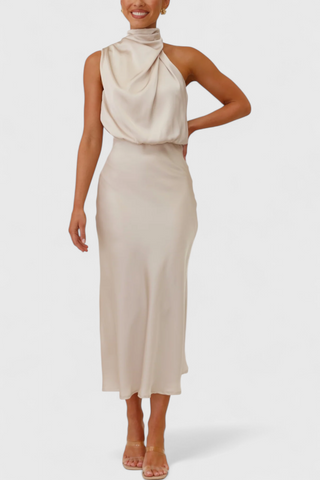 Vestido drapeado | Rina