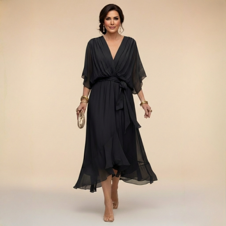 Monica - Vestido con escote en V