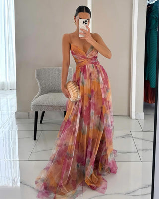 DELACROIX | Vestido Maxi Floral Elegante — Edición Limitada