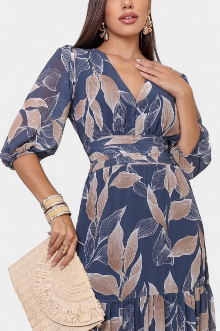 Vestido largo floral | Aísha