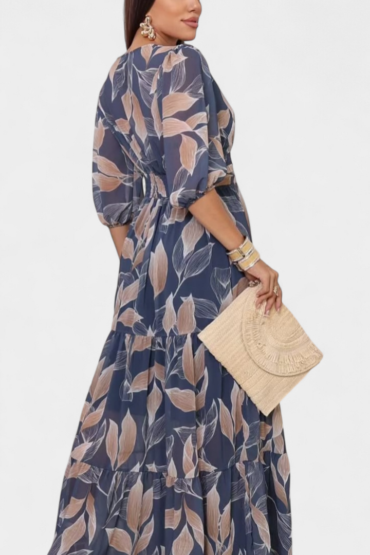 Vestido largo floral | Aísha