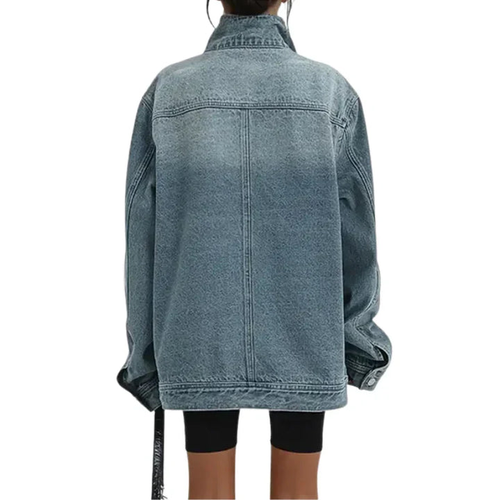 Cleo - Chaqueta urbana asimétrica con botones, diseño moderno