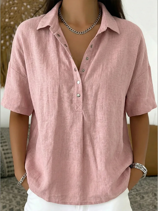 Tessa | Blusa con cuello y detalle de botones