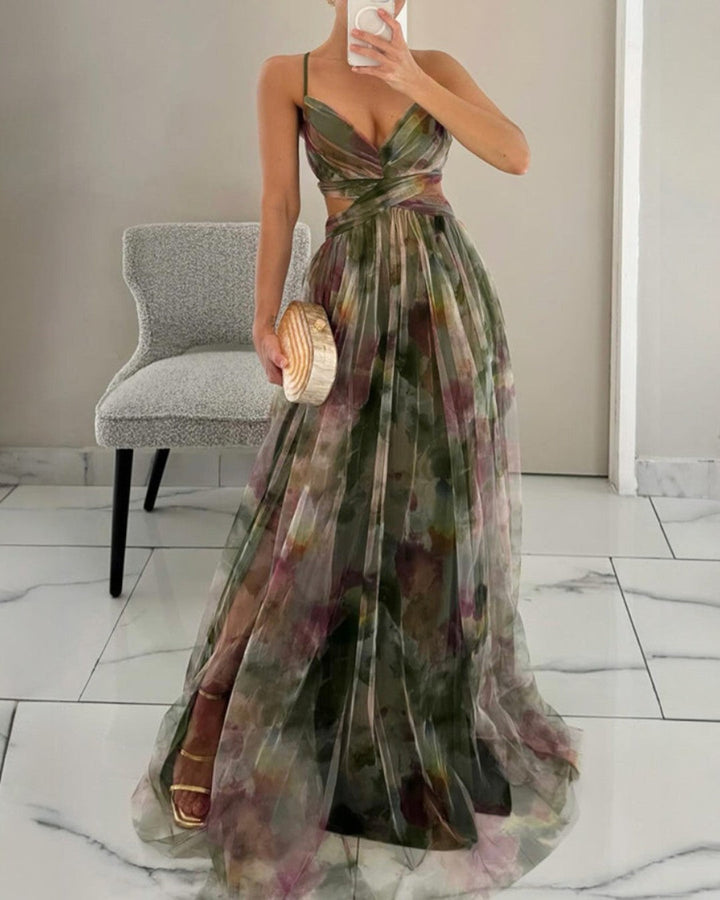 DELACROIX | Vestido Maxi Floral Elegante — Edición Limitada