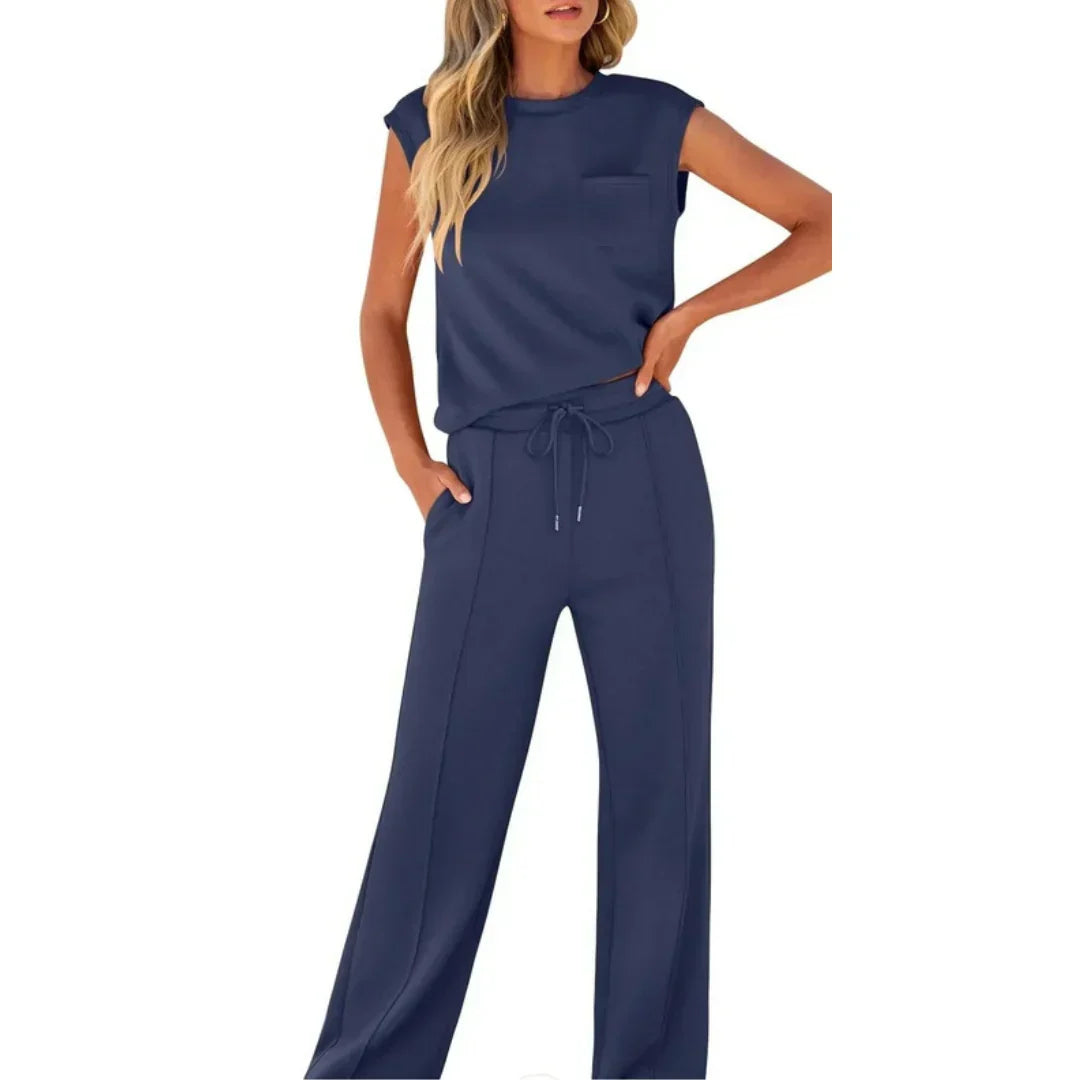 KAIYA™ – Casual Veraniego Suave Conjunto Coordinado de Lounge