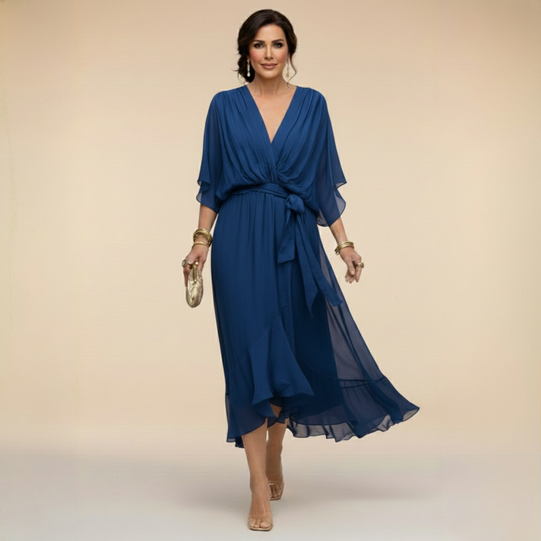 Monica - Vestido con escote en V