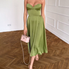 Liora™ | Vestido midi elegante sin tirantes