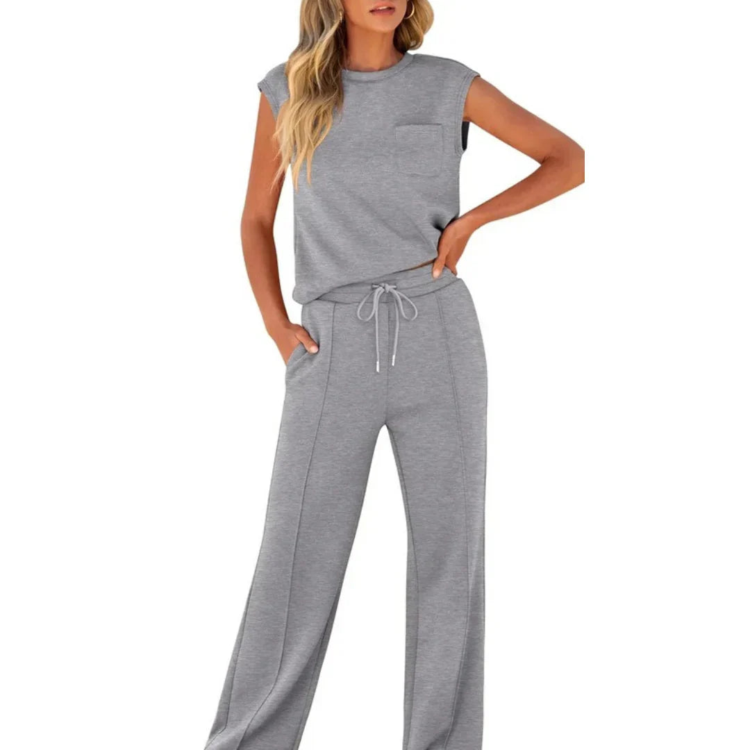 KAIYA™ – Casual Veraniego Suave Conjunto Coordinado de Lounge