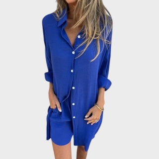 Conjunto de camisa y pantalones cortos de lino Nora — Estilo veraniego sin esfuerzo (SOLO HOY 3X2)