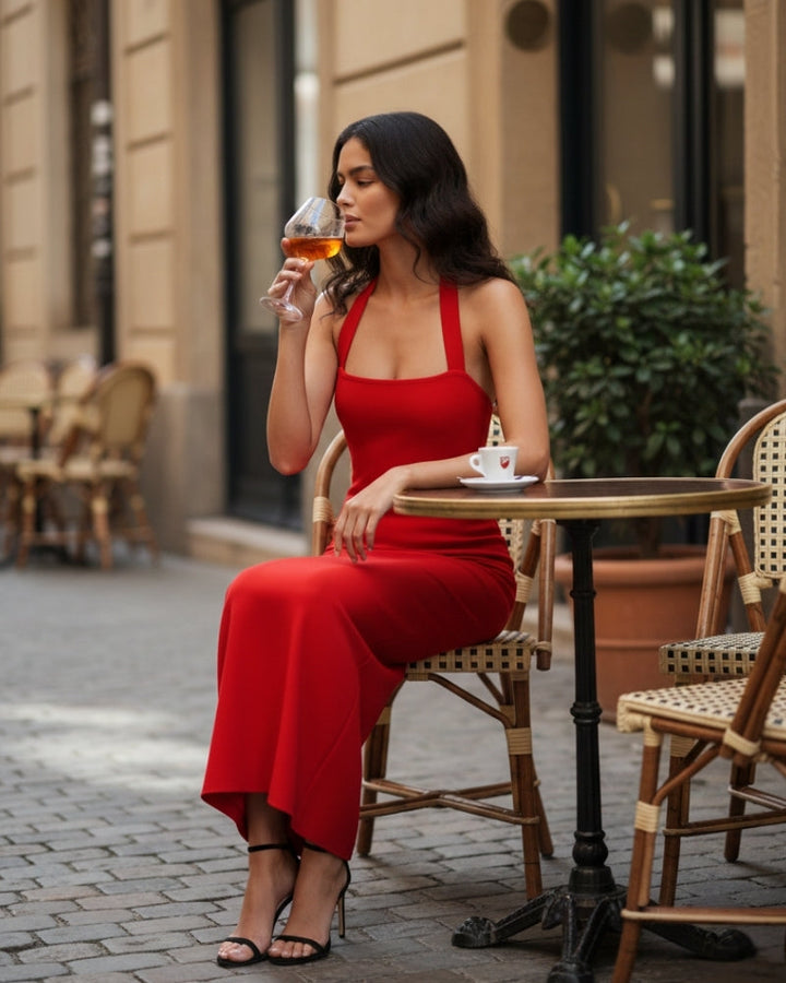 Vestido Maxi Halter | Alessia