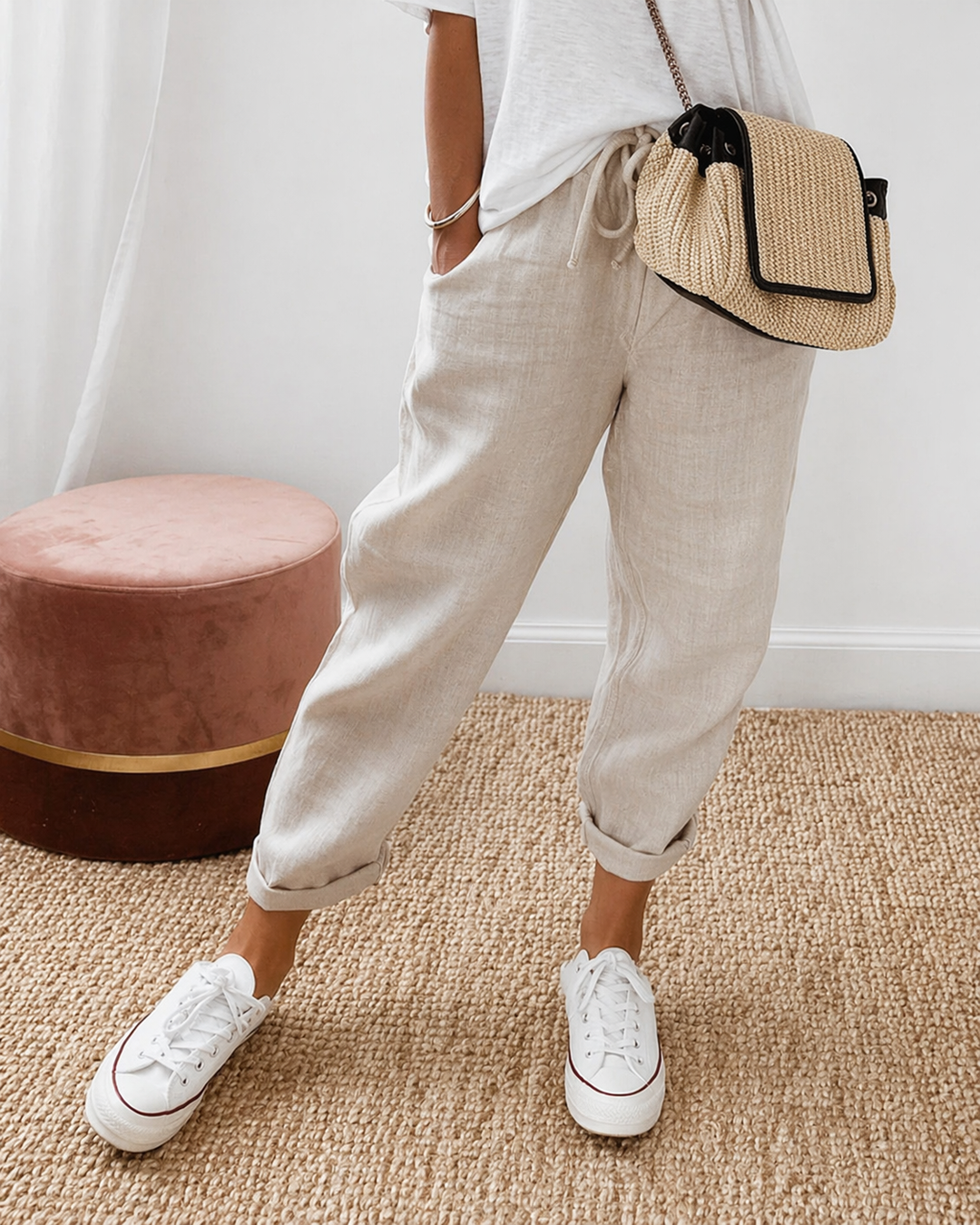 Lyna Pantalones Casual Relajados
