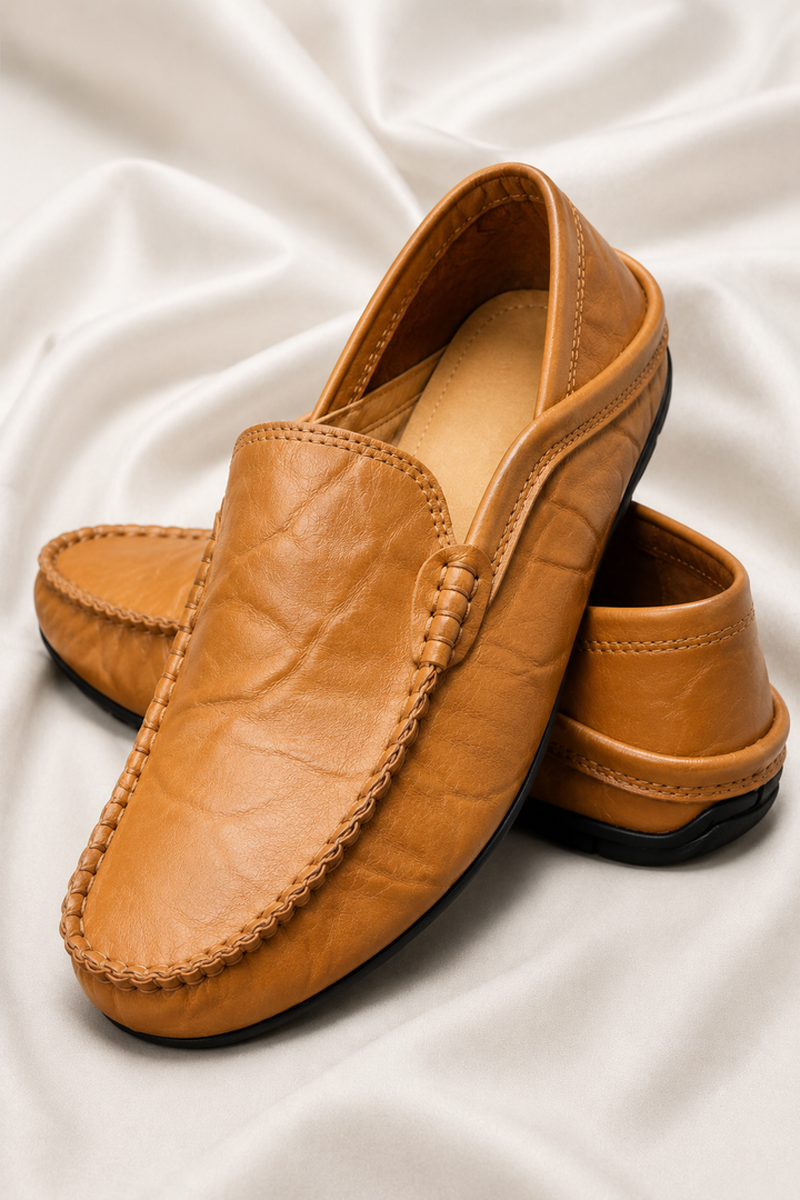 Mocasines Italianos de Cuero Hombre