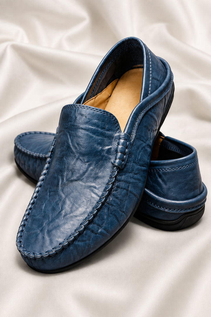Mocasines Italianos de Cuero Hombre