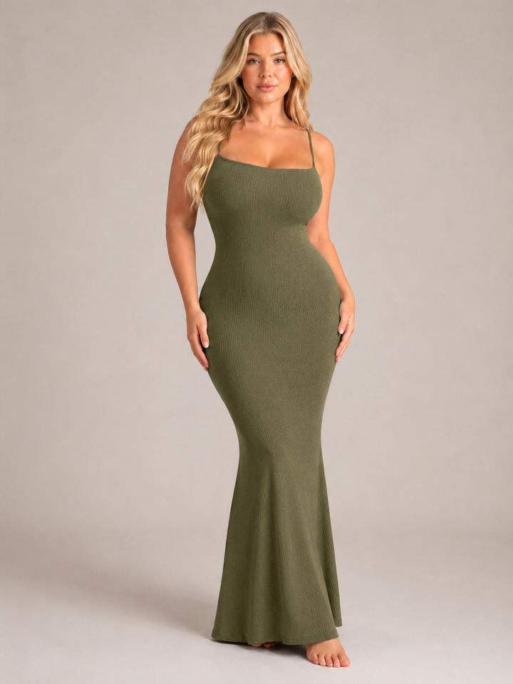 Vestido Maxi Shapewear para Damas con Tirantes de Espagueti