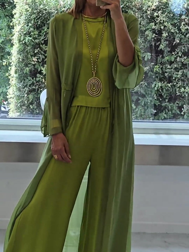 Lynda | Conjunto de traje para mujer elegante y cómodo de poliéster
