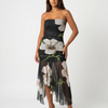 Helena | Vestido negro con estampado floral