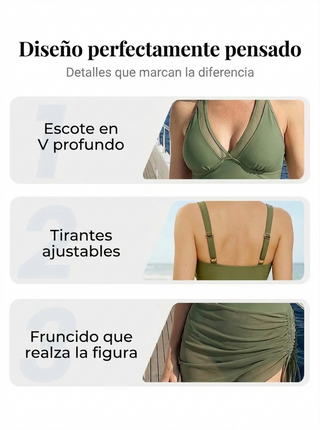 🌞 Renovación de verano: ¡50% de descuento! 🏖️ Cintura alta, acentos de malla y efecto moldeador para el look de verano perfecto 🌊☀️