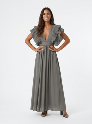 Teresa | Vestido largo elegante con escote en V