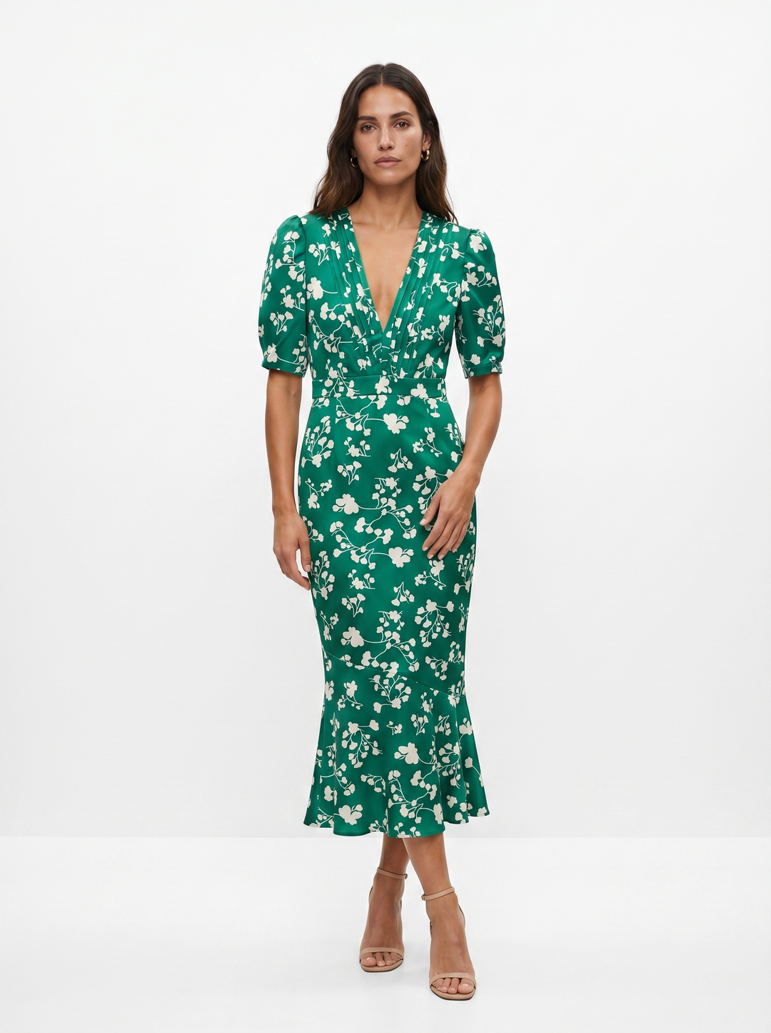 Amaia | Vestido con diseño floral y cuello en V