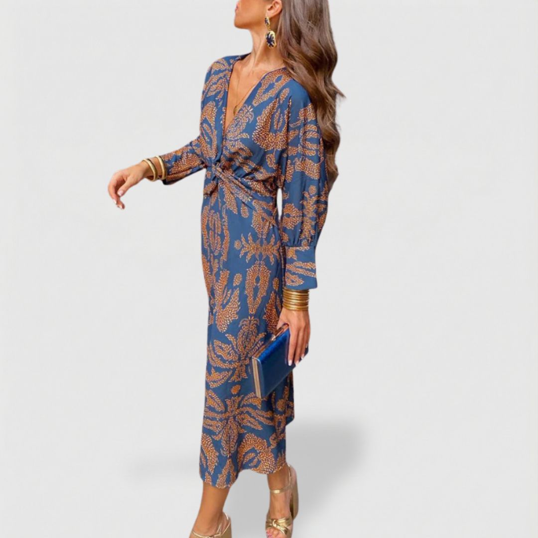 Violeta | Vestido maxi de línea A para invitadas de boda