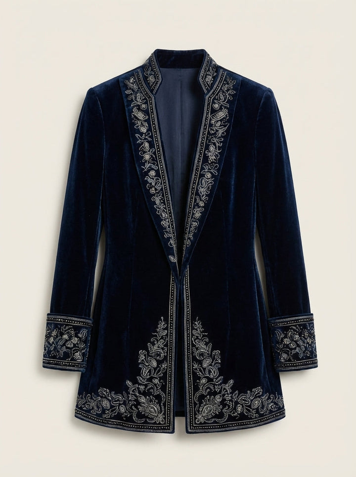 Nuria - Chaqueta Elegante de Terciopelo