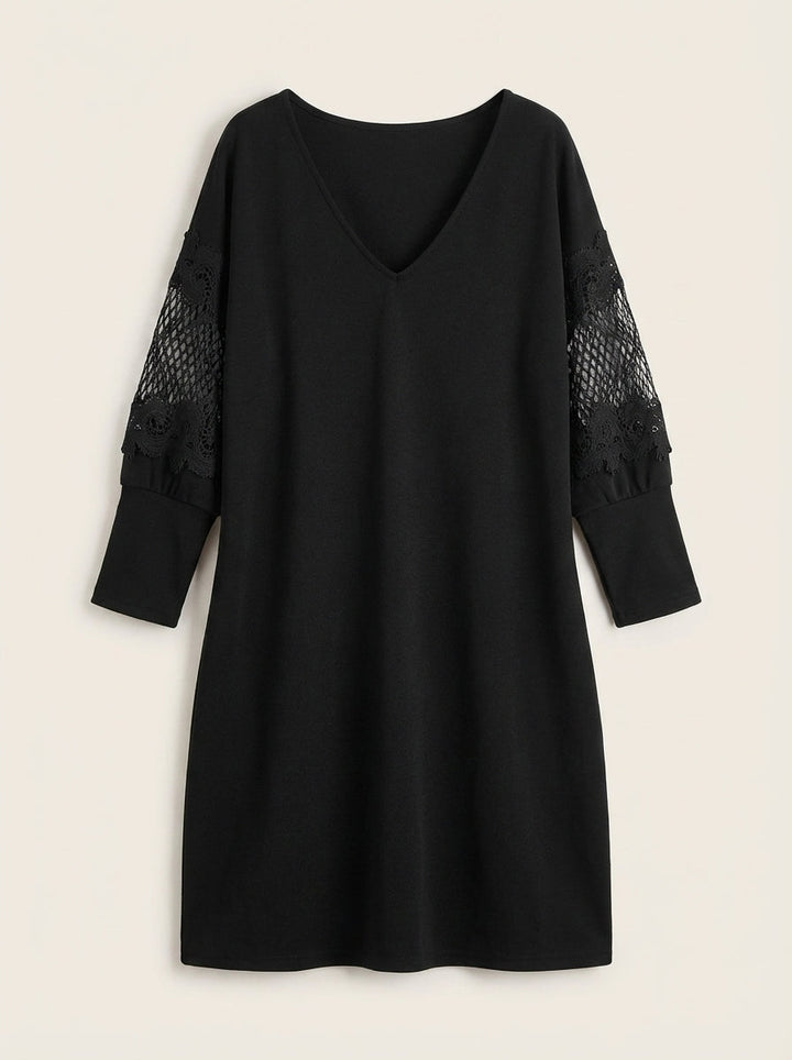 Eva - Vestido Elegante en Encaje con Escote en V
