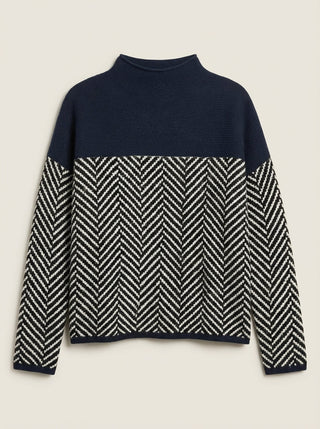 Nora - Jersey Elegante de Cuello Alto