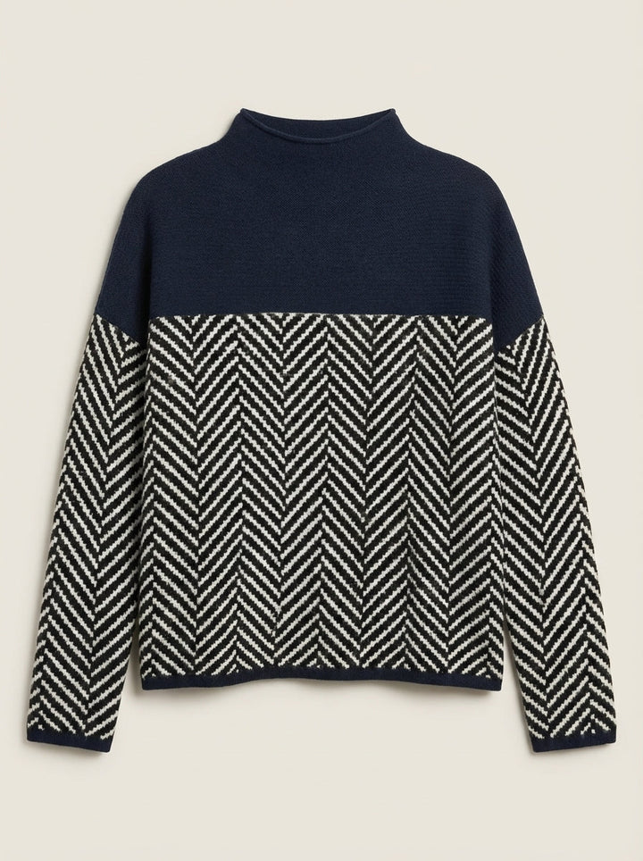 Nora - Jersey Elegante de Cuello Alto