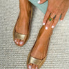 SANDALIAS ZAHIAN VALENTINA EDICIÓN DORADA