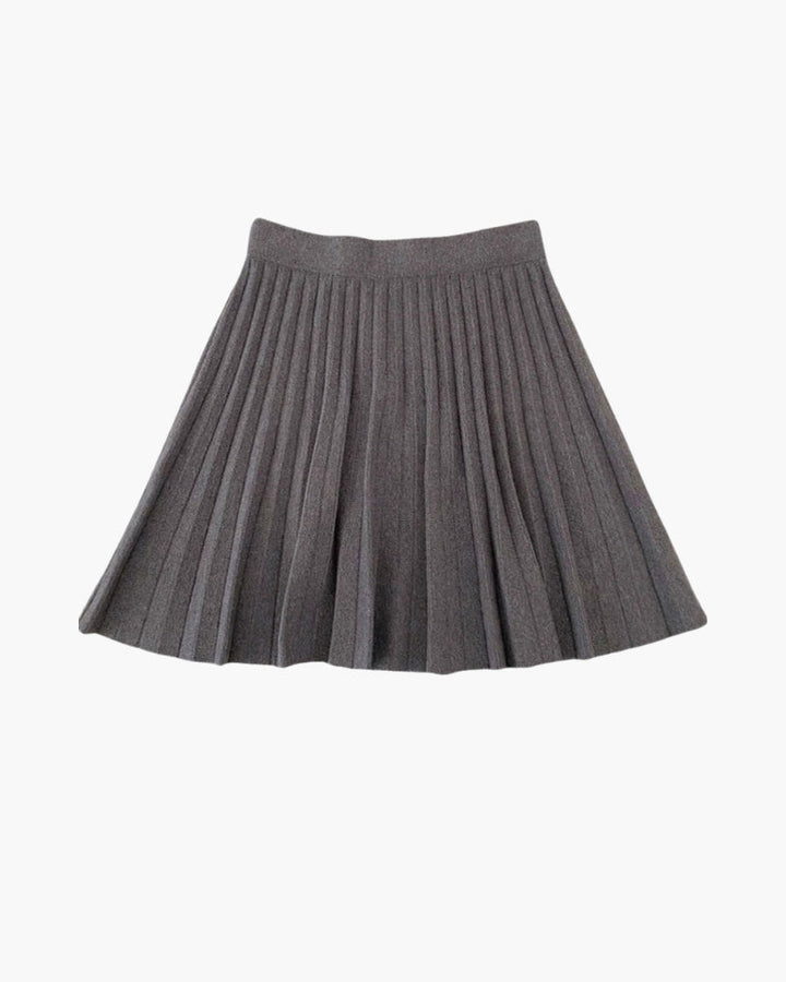 Falda Mini Plisada de Lana | Oxford