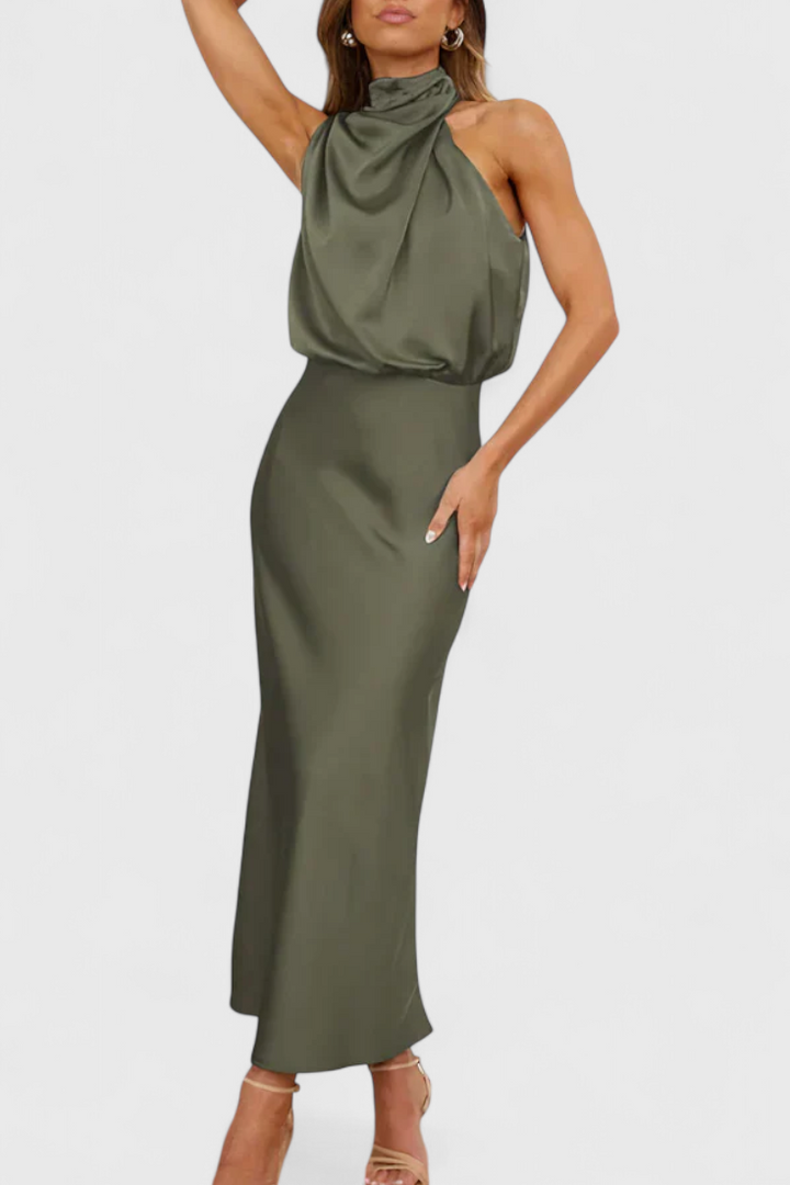 Vestido drapeado | Rina