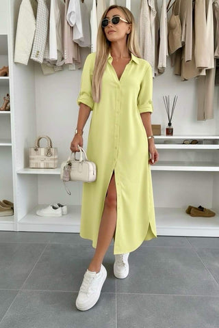 Vestido camisero holgado