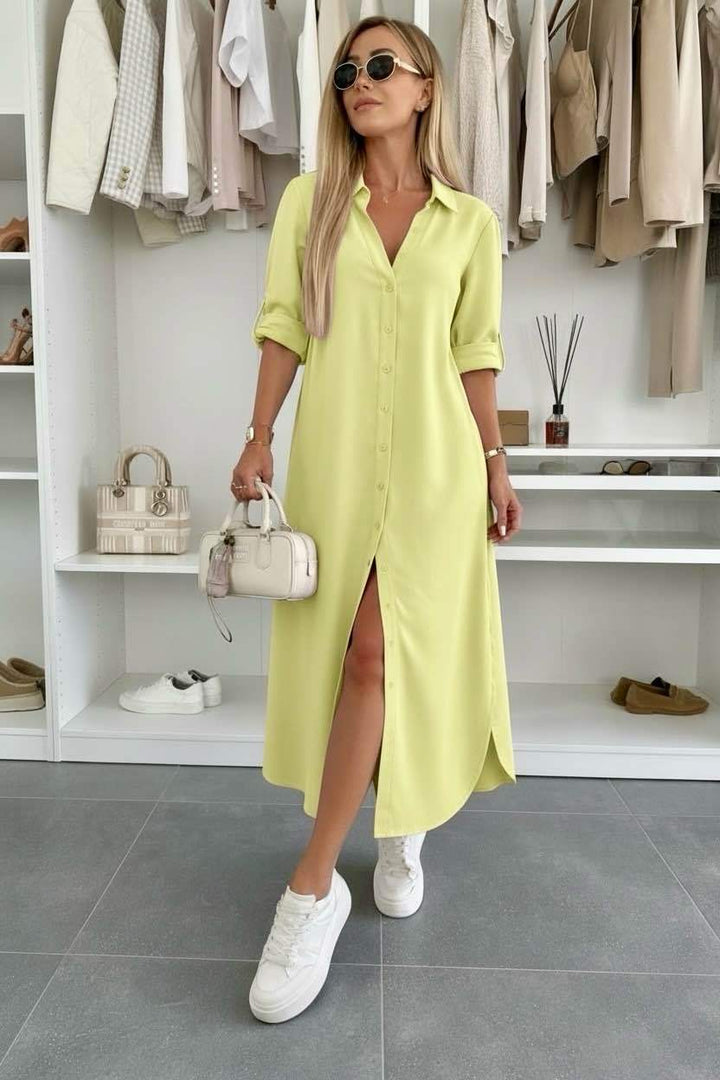 Vestido camisero holgado