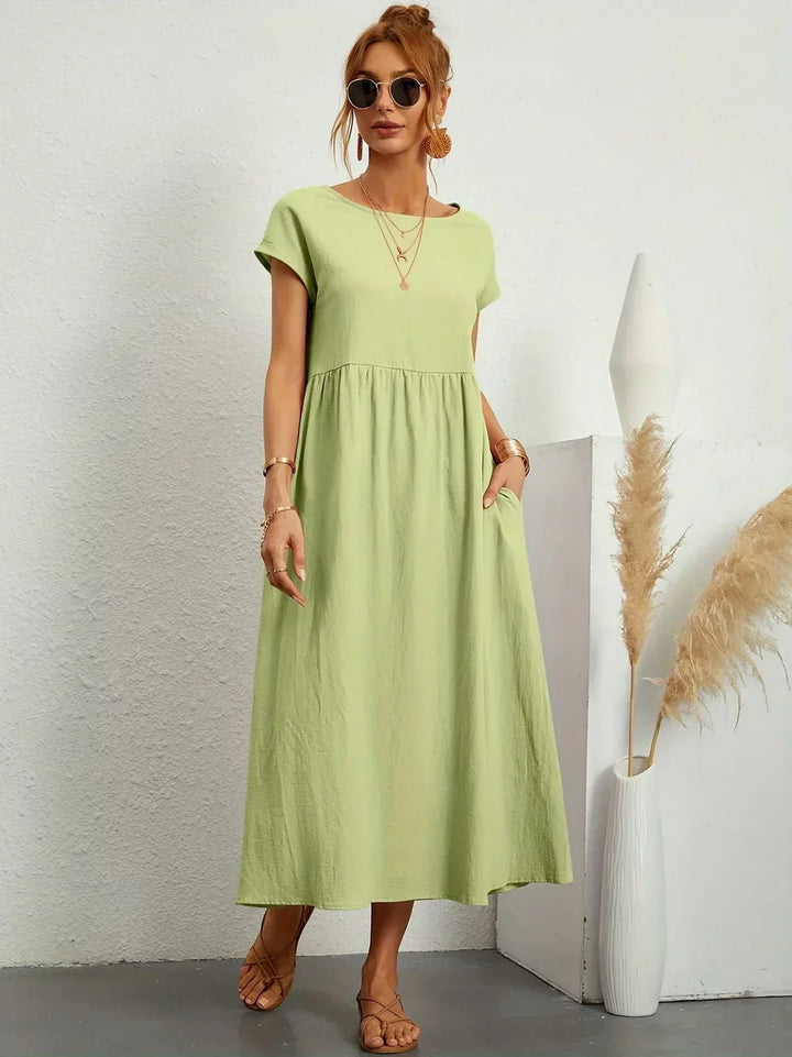 Gabrielle™ — Vestido midi fluido, elegancia atemporal