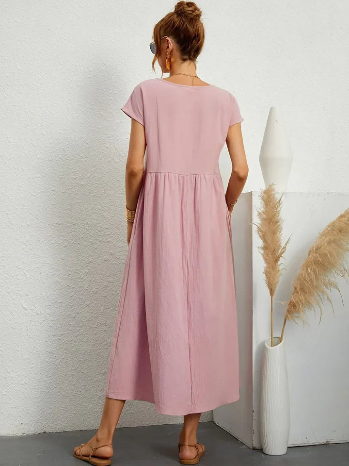 Gabrielle™ — Vestido midi fluido, elegancia atemporal